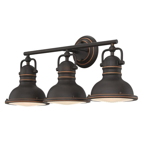 Westinghouse 6116200 Boswell Vintage-Style Three-Light Indoor Vanity Light Fi...