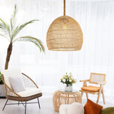 Arturesthome 1 Light Natural Rattan Pendant Light Fixture,Woven Pendant Light...