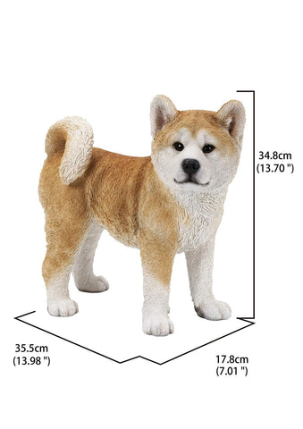 Hi-Line Gift 87790-C Akita Dog Standing Statue