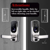 V8 Keyless Entry Smart Door Lock,Fingerprint Stainless Steel Touchscreen with...