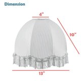 Aspen Creative 34501, Handsewn Off-White Spider Lamp Shade/Jacquard Textured ...