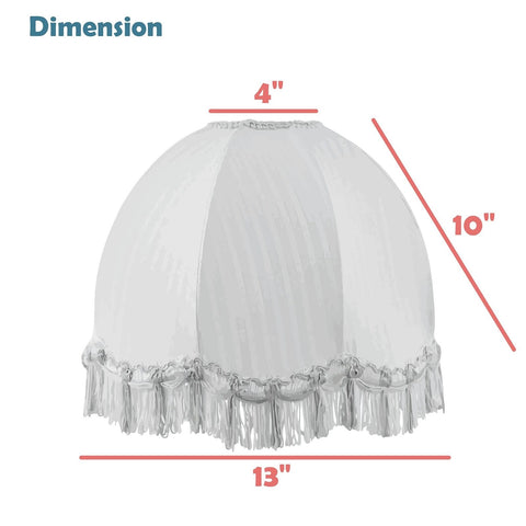 Aspen Creative 34501, Handsewn Off-White Spider Lamp Shade/Jacquard Textured ...