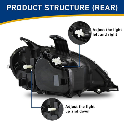 Freightliner Headlights for Columbia 2004-2017,Replacement Headlamp DOT and S...