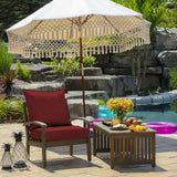 Arden Selections Outdoor Deep Seat Cushion Set, 22 x 24, Water Repellent, Fad...