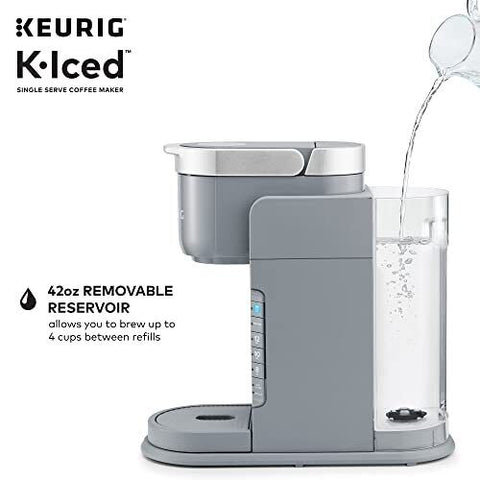 Keurig K-Iced Single Serve Coffee Maker - Brews Hot and Cold - Regular, Gray