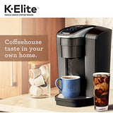 Keurig K-Elite Single-Serve K-Cup Pod Coffee 12 oz. Brew Size, Brushed Slate