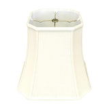 Royal Designs Square Cut Corner Basic Lamp Shade, Linen Eggshell, 10" x 16" x...