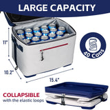 Insulated Soft Cooler Bag with Removable Hard Line & 4 Cup Holders, Portable ...