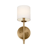 Kichler Wall Sconce 1Lt, Brushed Natural Brass