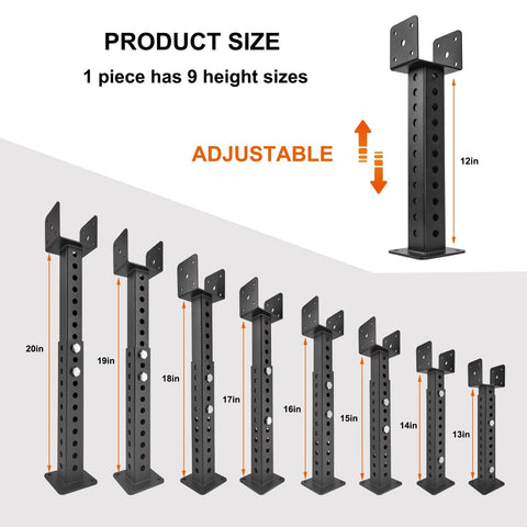2PCS Roof Riser for Pergola Roof Riser Beam Bracket, Roof Riser 3-1/2" Saddle...