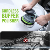 WORKPRO Cordless Car Buffer Polisher 6-Inch Dual Action Polisher for Car Deta...