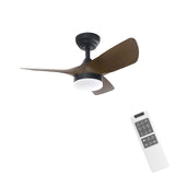 FINXIN Indoor Light Fixtures Ceiling Fan LED 30 Ceiling Fans For Bedroom,Livi...