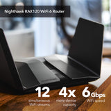 NETGEAR Nighthawk WiFi 6 Router (RAX120) 12-Stream Dual-Band Gigabit Router, ...