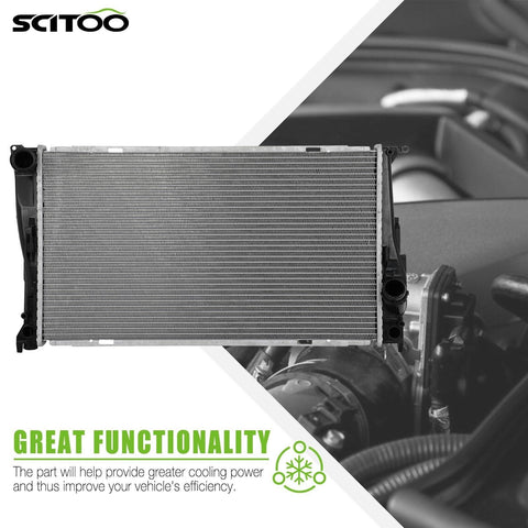 SCITOO Engine Coolant Radiator Assembly for 135i 2008-2013, 135is 2013, 335i ...