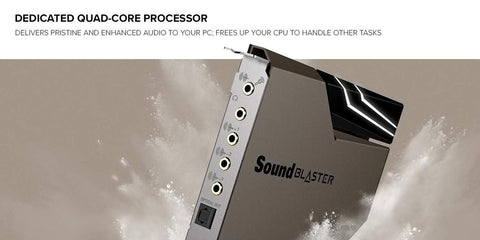 Creative Sound Blaster AE-7 Hi-Res Internal PCIe Sound Card, Quad-Core Proces...