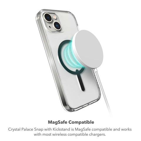 ZAGG Crystal Palace Snap iPhone 15 Plus/ 14 Plus Clear Phone Case w/Built-in ...