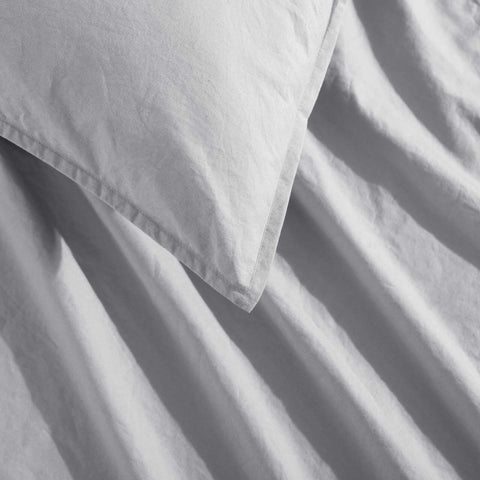 Calvin Klein - King Duvet Cover Set, Modern Cotton Washed Percale Bedding wit...