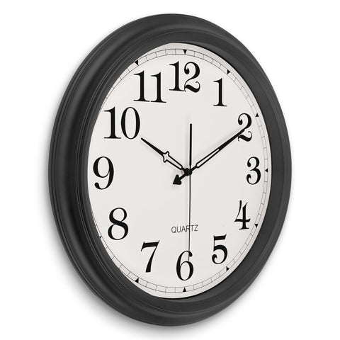 Large Wall Clock for Living Room Decor, Silent Non-Ticking Battery Operated W...