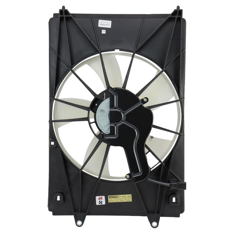 TRQ Right A/C Condenser Cooling Fan Assembly Passenger Side Compatible with 2...