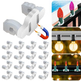 Strong Magnetic Christmas Light Clips for Metal Roof, 105 Pack C6/C7/C9 Socke...