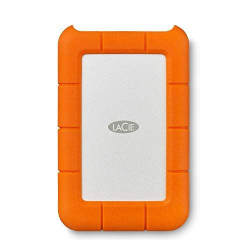 LaCie Rugged Mini 2TB External Hard Drive Portable HDD - USB 3.0/ 2TB, orange