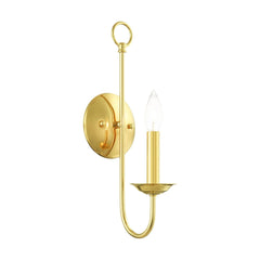 Livex Lighting 42681-02 1 Light Polished Brass Wall Sconce 5"W x 16"H