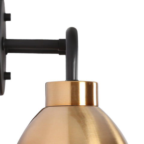 Black Gold Bathroom Light Fixtures, Modern 3-Light Vanity Light Over Mirror, ...