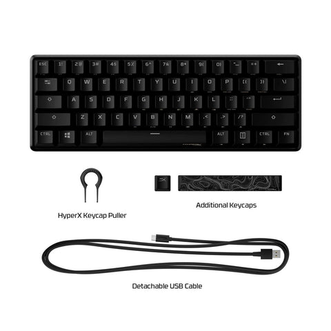 HyperX Alloy Origins 60 - Mechanical Gaming Keyboard, Ultra Compact 60% Form ...