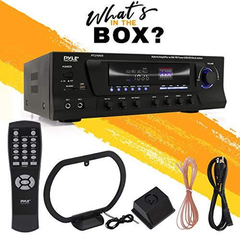 Pyle 300W Digital Stereo Receiver System - AM/FM Qtz. One Size, Black