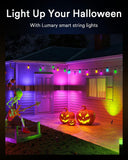 Lumary 100FT Smart Outdoor String Lights with APP/Remote/Voice Control, RGBAI...