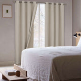 BGment Linen Color Blackout Curtains 120 Inch Length for Bedroom 2 Panels Set...