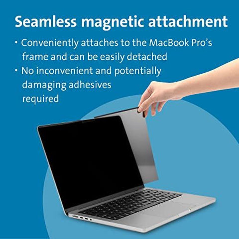 Kensington MagPro Elite Magnetic Privacy Screen for 16" MacBook Pro, Black