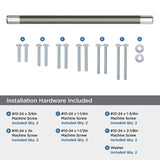 Amerock BP54040PNGM | Polished Nickel/Gunmetal Appliance Pull | 12 inch (305m...