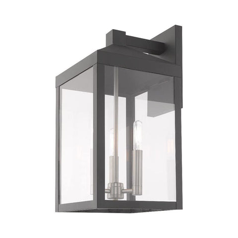 Livex Lighting 20584-01 Nyack Antique Brass 3 Light Outdoor Wall Lantern