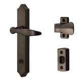 Ideal Security Door Lever with Deadbolt Lock for Out-Swinging Doors, Oiled Ru...