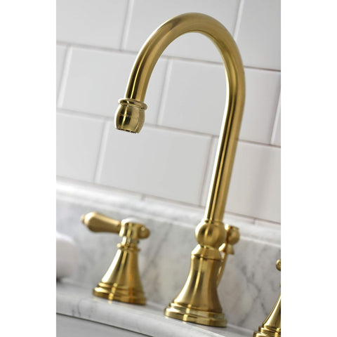 Kingston Brass KS2987BAL Heirloom Widespread Bathroom Faucet, 13.63 x 6.31 x ...