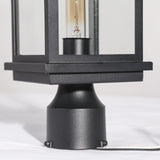 classy leaves Outdoor Post Lights, Black Farmhouse Lamp Post Light Fixture, W...