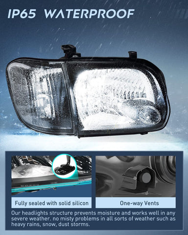 Nilight Headlight Assembly for 2005 2006 Toyota Tundra 4 Door Double Crew Cab...