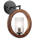 Kichler 43189AUB Grand Bank Mini Pendant/Wall 1-Light, Auburn Stained Finish