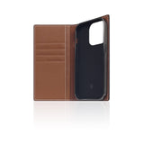 SLG D6 Hybrid Grain Leather Wallet Case for iPhone 14 - Handcrafted Diary Sty...