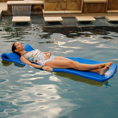 Pool Mate Large Foam Pool Float, Blue(70"L x 26"W)