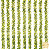 BLEUM CADE 9 Pack Eucalyptus Garland with Lights, 5.9 Ft/pcs Artificial Green...