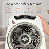 Vornado AVH10 Space Heater for Home, 1500W/750W, Fan Only Option, White