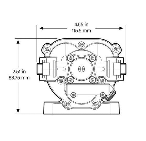 Remco 90-3214-1C4-82L-SB 3200 Series Water Pump - 3.2 GPM