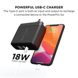 Limitless PowerPro Go 10,000mAh Power Bank 3-in-1 Wall Charger with Type-C Po...