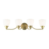 Livex Lighting 13674-02 Somerville 4-Light Bath Light, Polished Brass