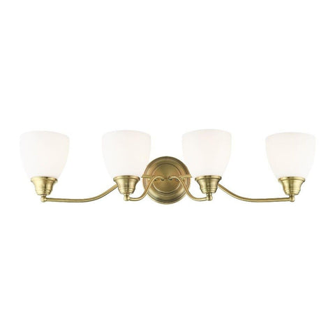 Livex Lighting 13674-02 Somerville 4-Light Bath Light, Polished Brass