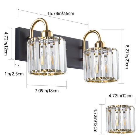 Bathroom Light Fixtures Over Mirror,2 Light Bathroom Vanity Light,Bathroom Va...