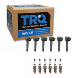 TRQ Ignition Coil & Iridium Spark Plug Kit Set for MDX Pilot Ridgeline 3.5L V6