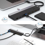 WAVLINK 4K USB C Docking Station Triple Display - Dual HDMI + DisplayPort, 85...